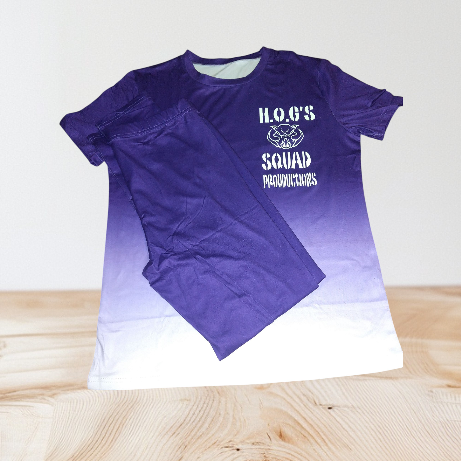 Purples and white women 2pcs set