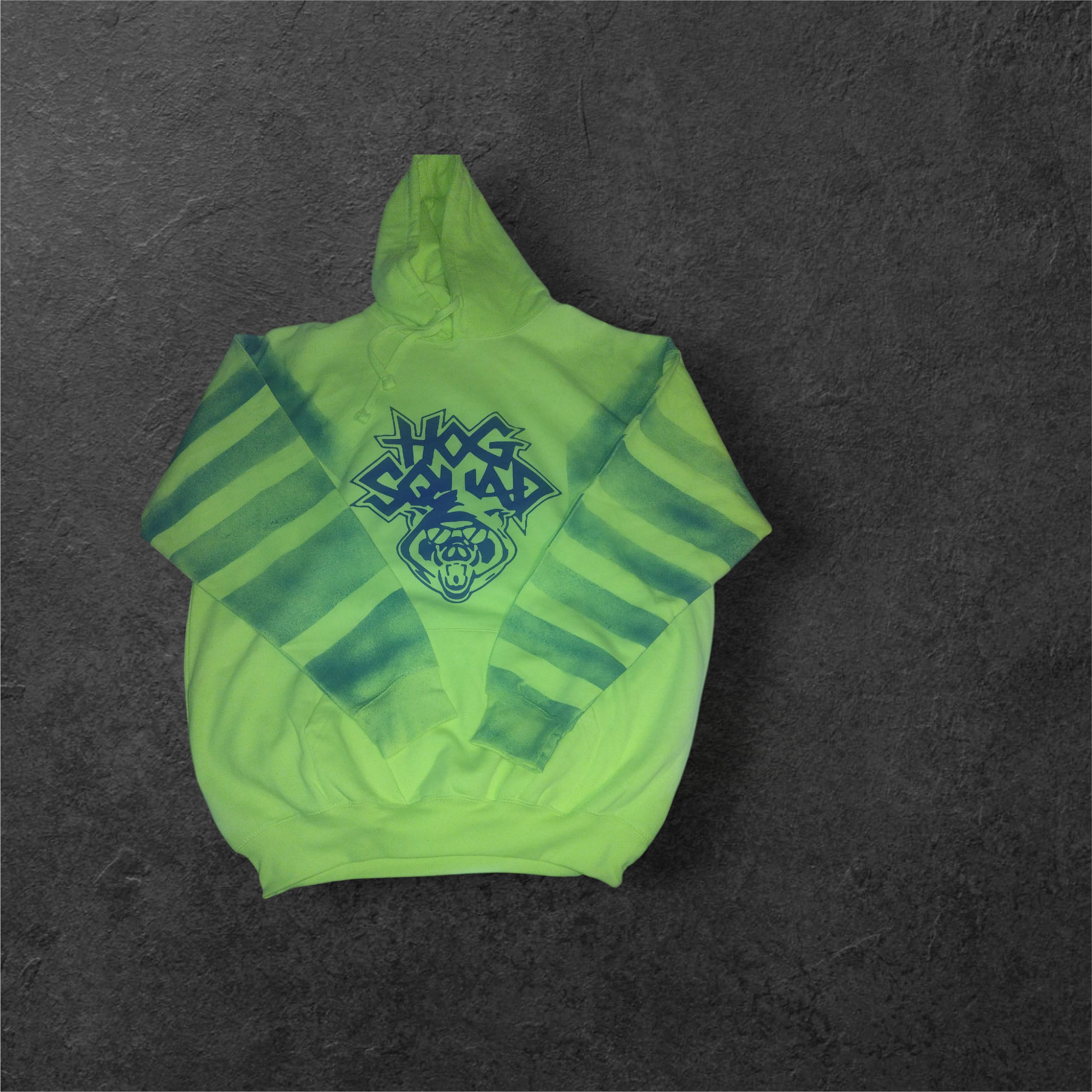 Spray paint Hog's Squad hoodie